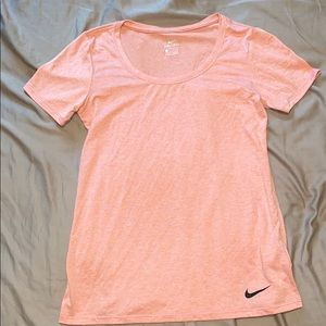 Orange Nike Dri-fit shirt